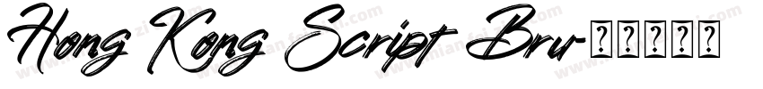 Hong Kong Script Bru字体转换